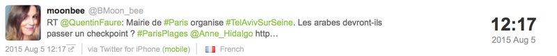 Quand le bruit devient un instrument d’influence . Le cas #TelAvivSurSeine